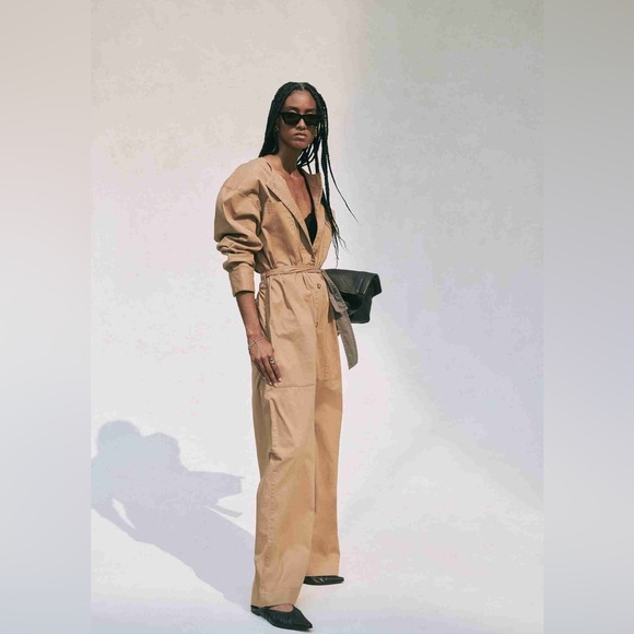 Abercrombie & Fitch Pants - Abercrombie & Fitch Nicole Benefield Brown Utility Jumpsuit Size Large